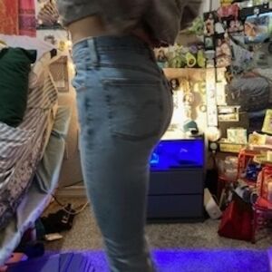 Levi's Women's Sky Blue Skinny Jeans